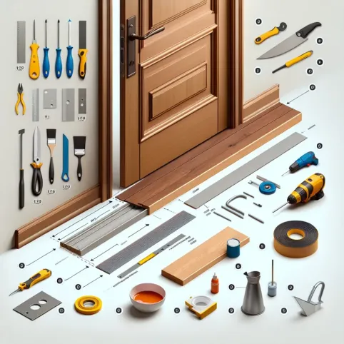 jak wykończyć próg przy drzwiach