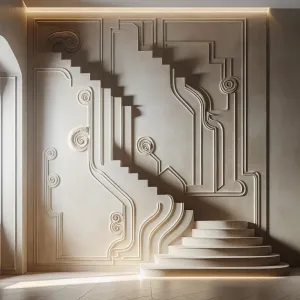 jak wykończyć schody przy ścianie